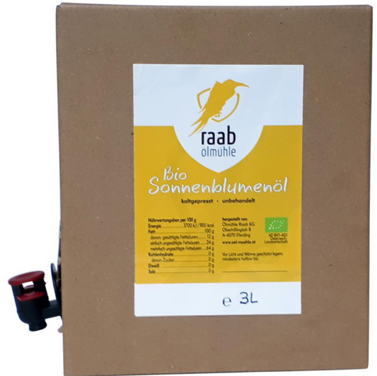 Sonnenblumenöl nativ Bag in Box 3l