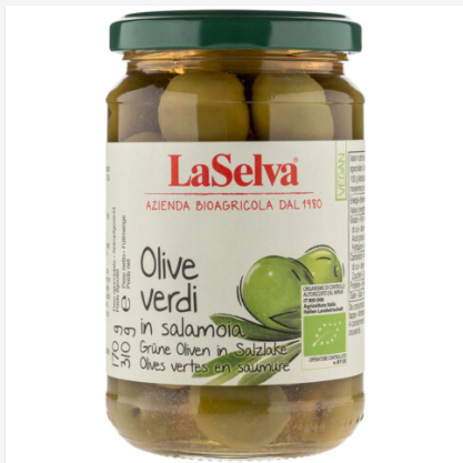 Grüne Oliven in Lake natur 310g