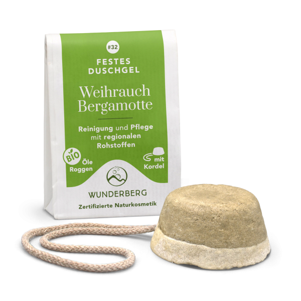 Festes Duschgel Weihrauch & Bergamotte