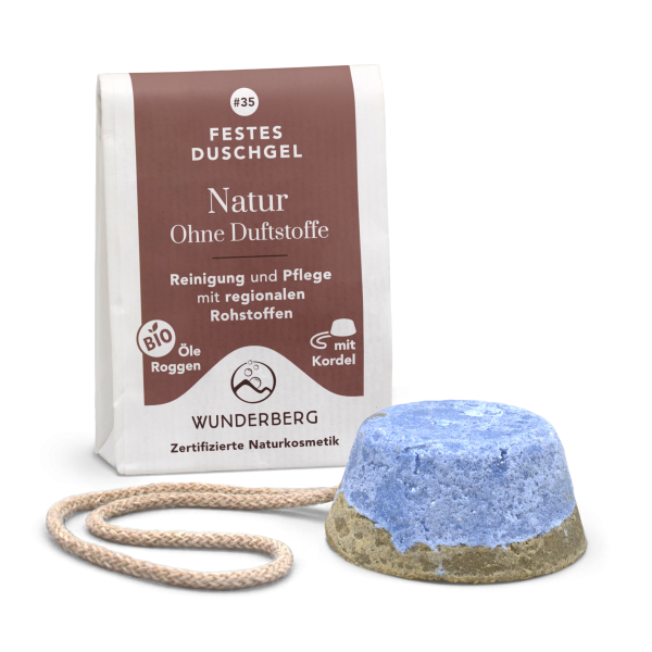 Festes Duschgel natur