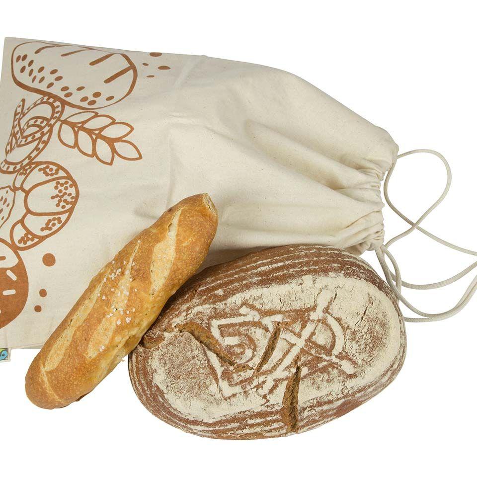 Brotbeutel aus Bio-Baumwolle 2 Stk