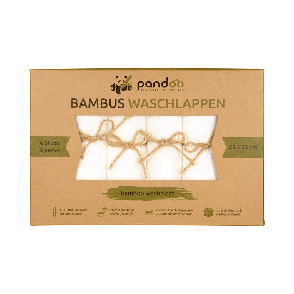 Bambus Waschlappen 6 Stück