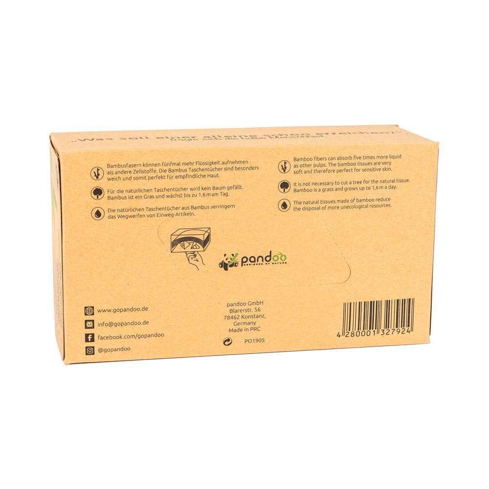 Bambus Taschentücher Box 3-lagig 100 Stück