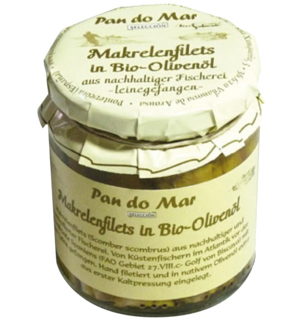 Makrelenfilets in Bio Olivenöl 220g