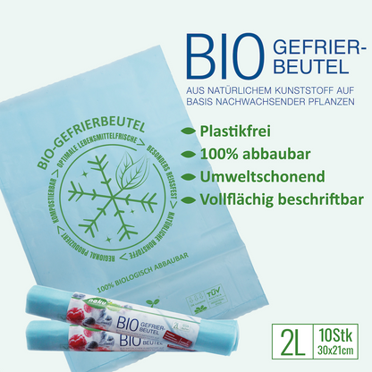 Gefrierbeutel Bio-Kunststoff 2l | 10Stk