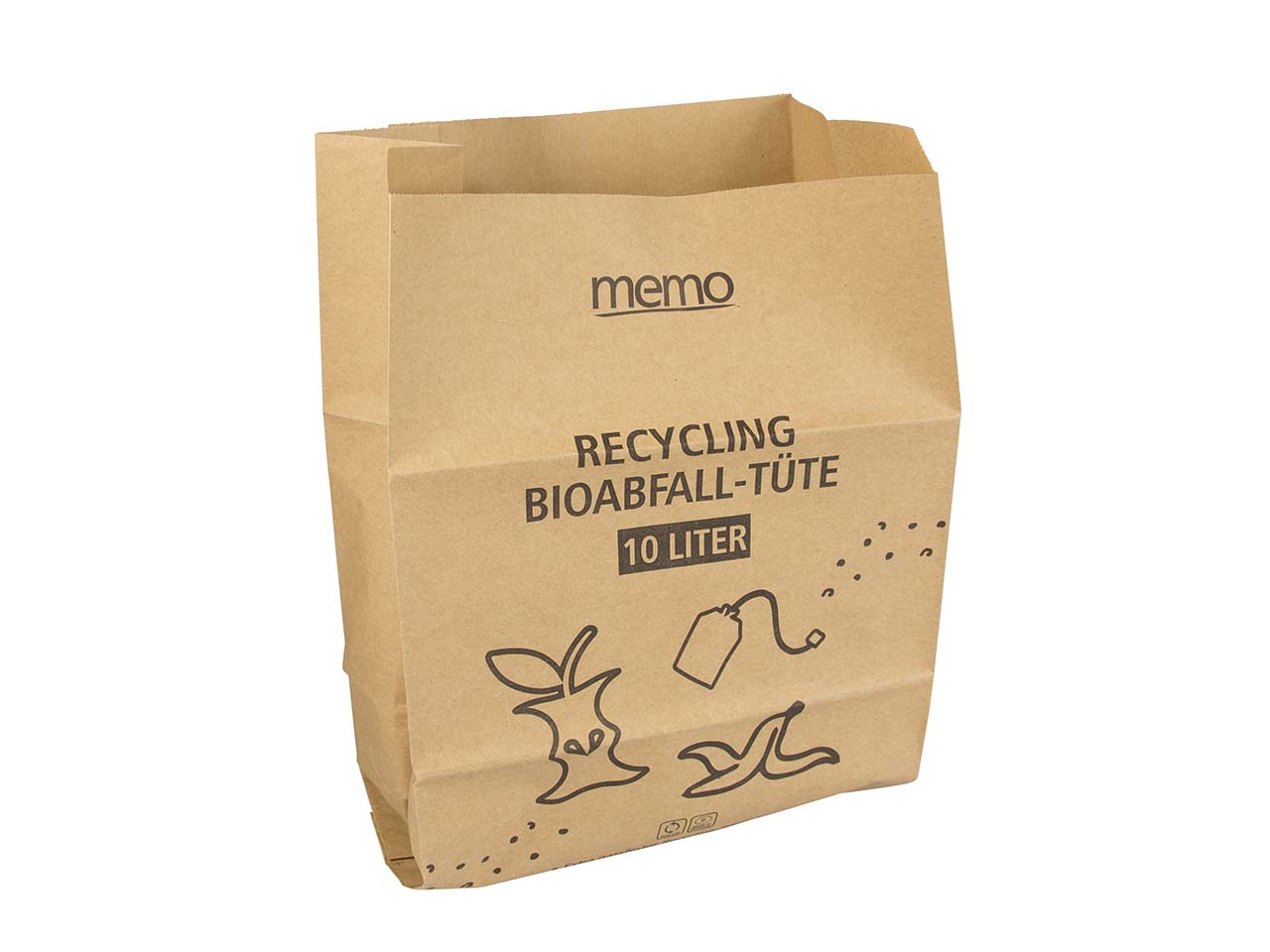 Müllsäcke 10l für Biomüll aus Recyclingpapier 20 Stück